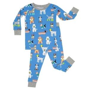 little sleepies  dapper dogs toddler pajamas, size 3t